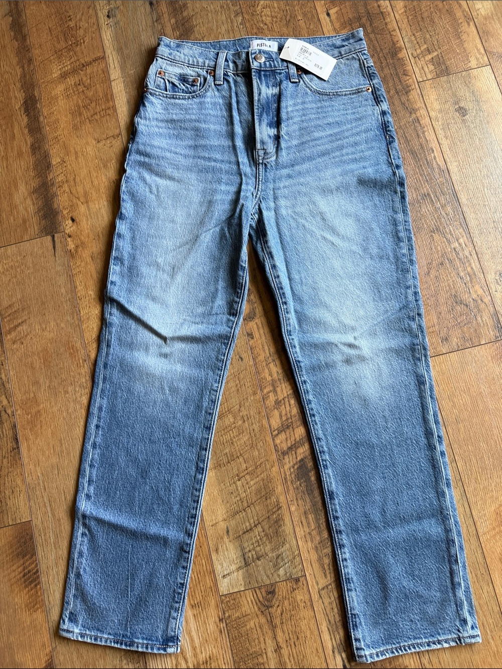 pistola Light Blue Straight Leg Jeans